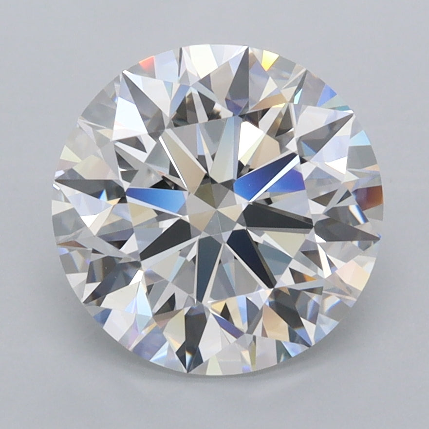 3.03 Carat Round Shaped, Ideal Cut, D Color, FL Clarity, IGI Certified Lab Grown Diamond