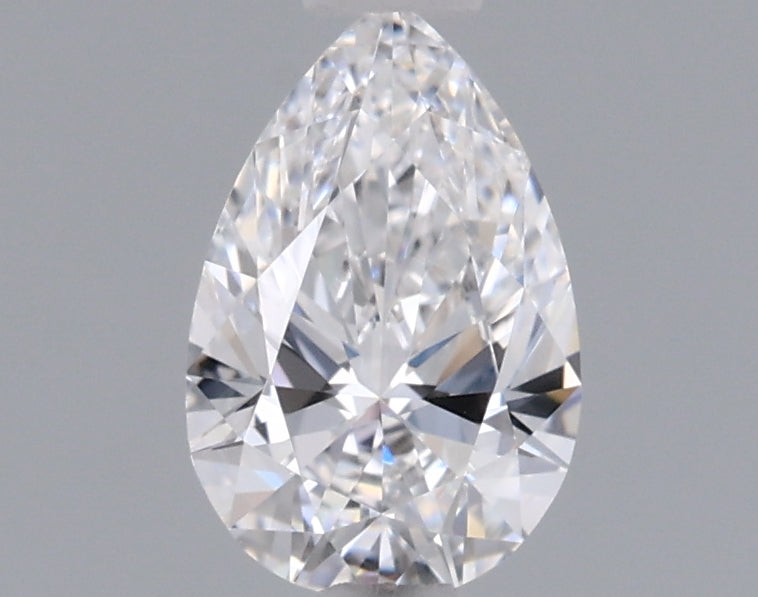 0.52 Carat Pear Shaped, Ideal Cut, D Color, IF Clarity, IGI Certified Lab Grown Diamond
