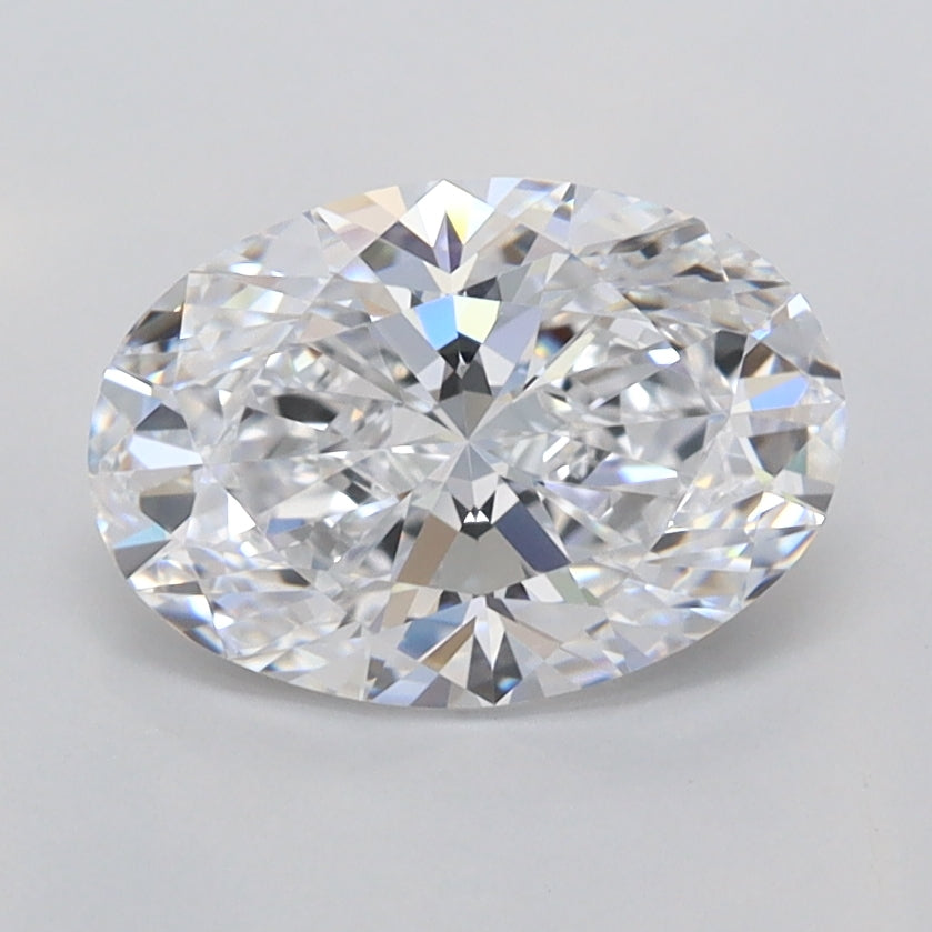 1.55 Carat Oval Shaped, Ideal Cut, D Color, FL Clarity, IGI Certified Lab Grown Diamond