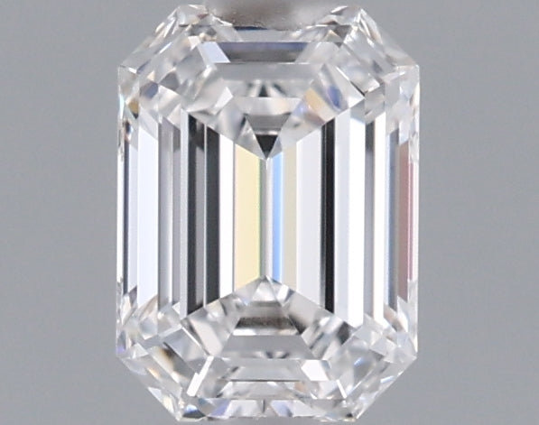 0.63 Carat Emerald Shaped, Ideal Cut, D Color, VVS1 Clarity, IGI Certified Lab Grown Diamond