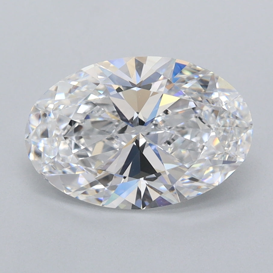 1.83 Carat Oval Shaped, Ideal Cut, D Color, FL Clarity, IGI Certified Lab Grown Diamond