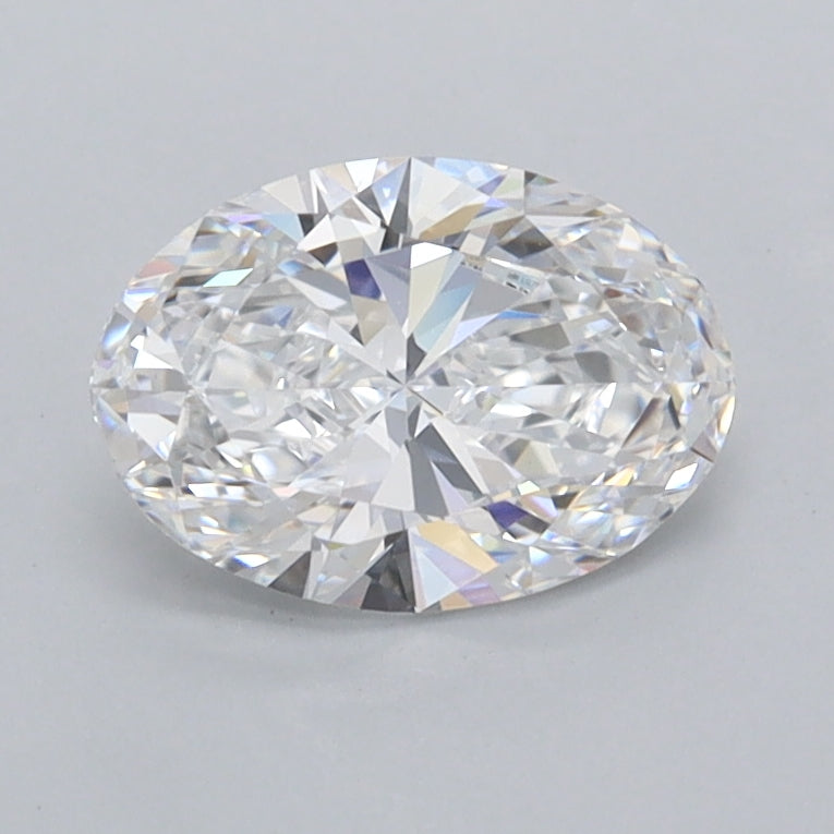 1.01 Carat Oval Shaped, Ideal Cut, D Color, FL Clarity, IGI Certified Lab Grown Diamond