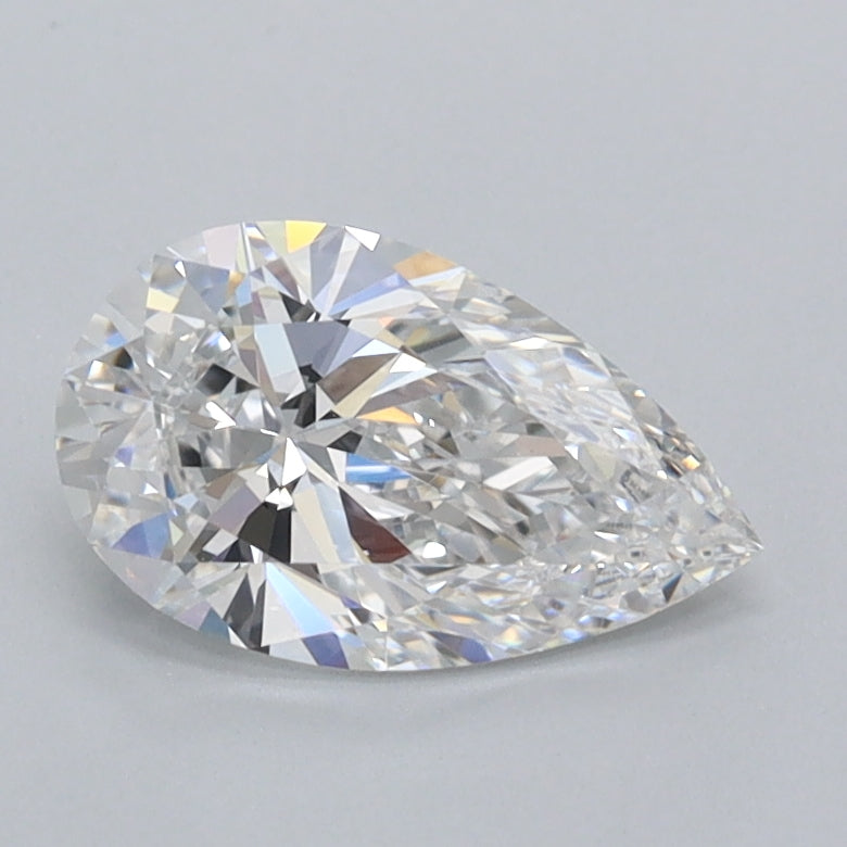 0.95 Carat Pear Shaped, Ideal Cut, E Color, VS1 Clarity, IGI Certified Lab Grown Diamond
