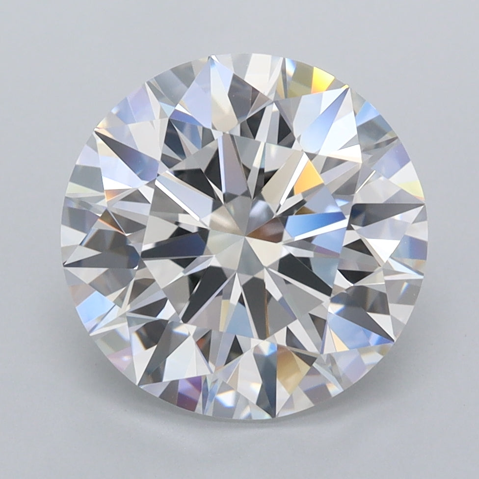 3.90 Carat Round Shaped, Ideal Cut, D Color, FL Clarity, IGI Certified Lab Grown Diamond