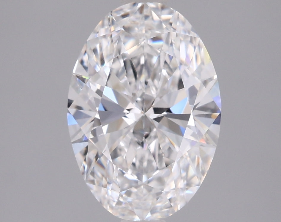 1.71 Carat Oval Shaped, Ideal Cut, D Color, VVS2 Clarity, IGI Certified Lab Grown Diamond
