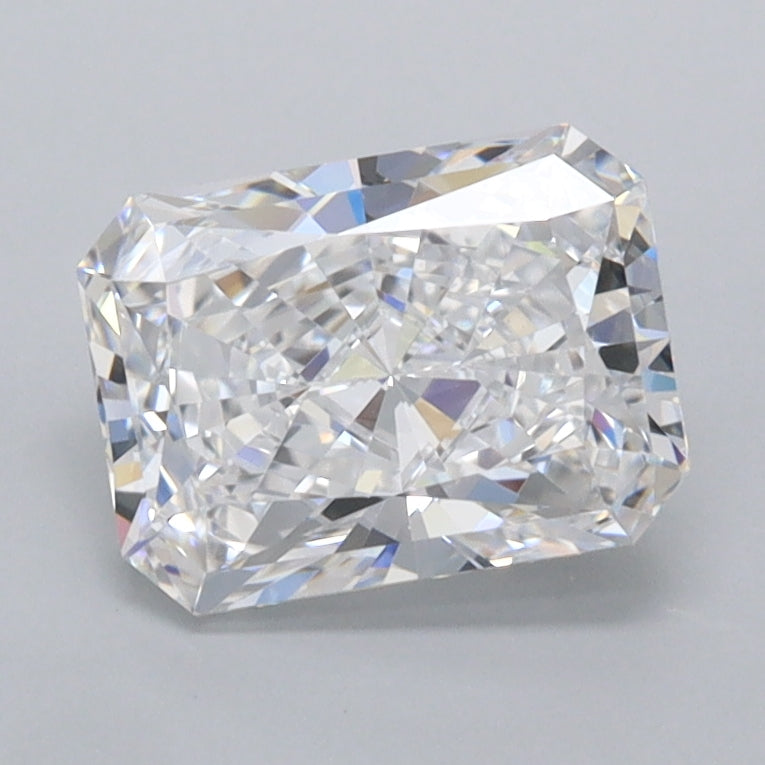 1.50 Carat Radiant Shaped, Ideal Cut, D Color, FL Clarity, IGI Certified Lab Grown Diamond