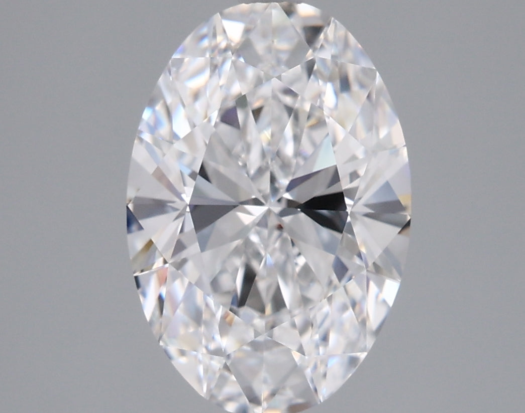 2.19 Carat Oval Shaped, Ideal Cut, D Color, FL Clarity, IGI Certified Lab Grown Diamond
