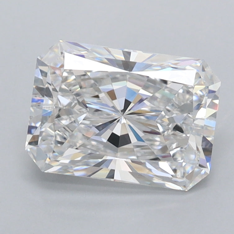 1.56 Carat Radiant Shaped, Ideal Cut, D Color, FL Clarity, IGI Certified Lab Grown Diamond