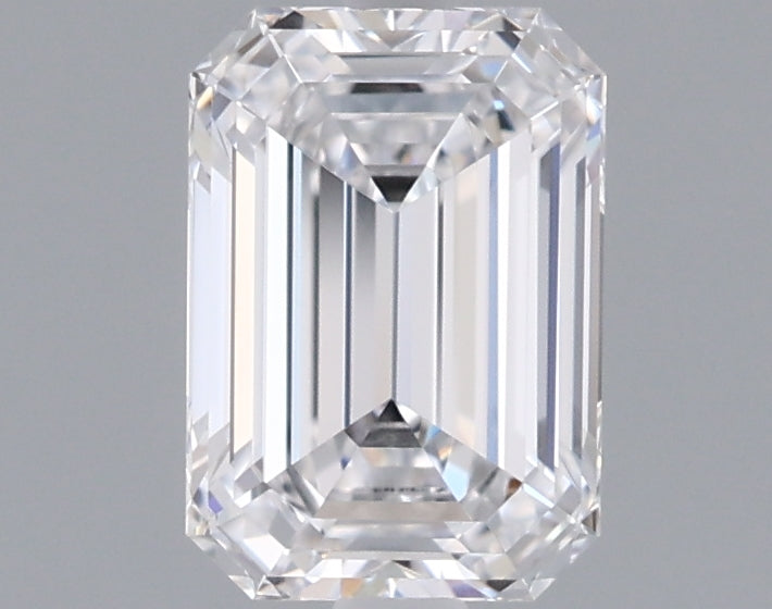 1.02 Carat Emerald Shaped, Ideal Cut, D Color, VVS2 Clarity, IGI Certified Lab Grown Diamond