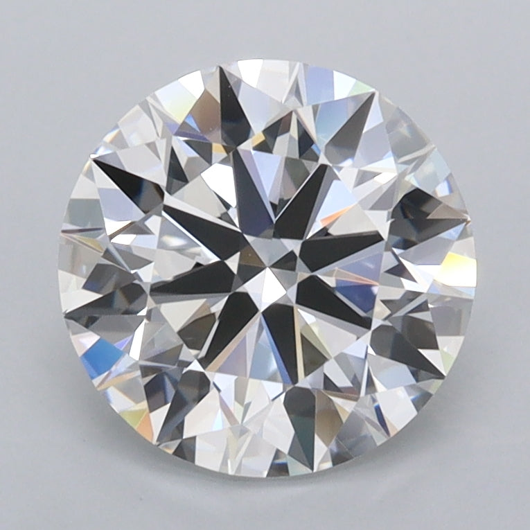 2.01 Carat Round Shaped, Ideal Cut, D Color, FL Clarity, IGI Certified Lab Grown Diamond