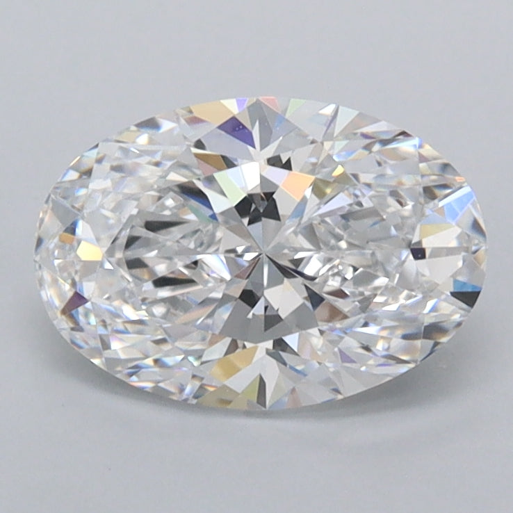 1.37 Carat Oval Shaped, Excellent Cut, D Color, FL Clarity, IGI Certified Lab Grown Diamond