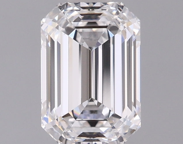 1.05 Carat Emerald Shaped, Ideal Cut, D Color, VVS1 Clarity, IGI Certified Lab Grown Diamond