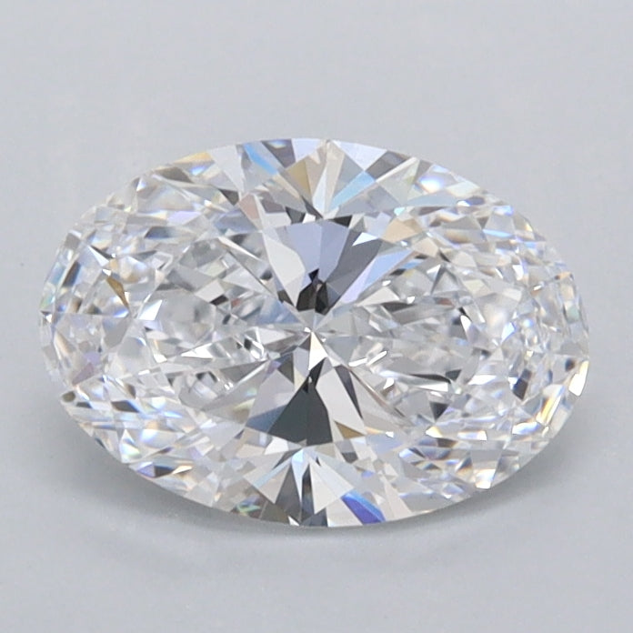 1.03 Carat Oval Shaped, Ideal Cut, D Color, FL Clarity, IGI Certified Lab Grown Diamond