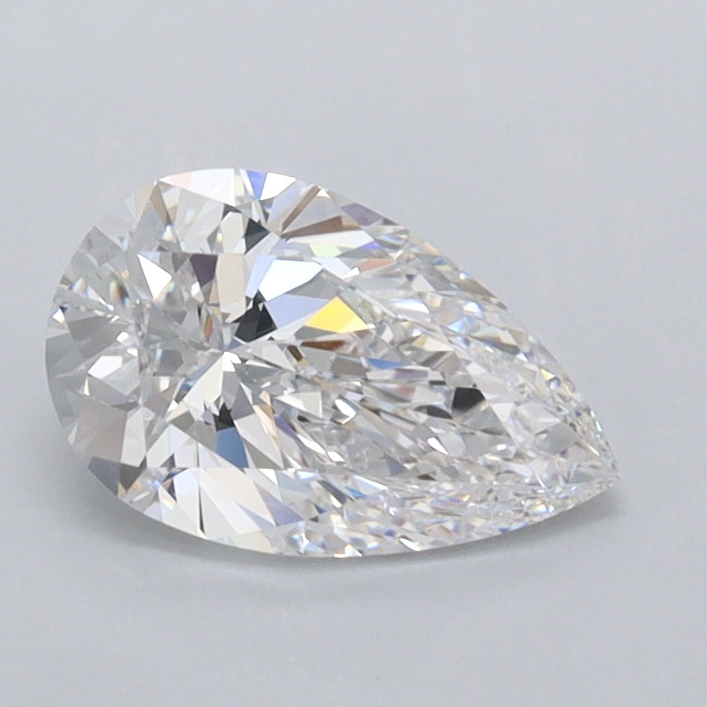1.02 Carat Pear Shaped, Ideal Cut, E Color, FL Clarity, IGI Certified Lab Grown Diamond