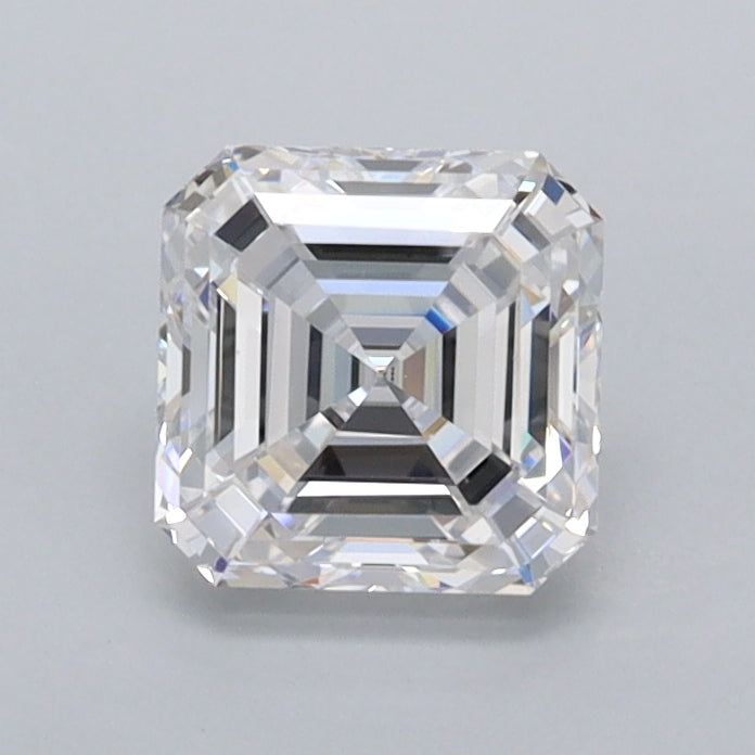 1.02 Carat Asscher Shaped, Ideal Cut, D Color, FL Clarity, IGI Certified Lab Grown Diamond
