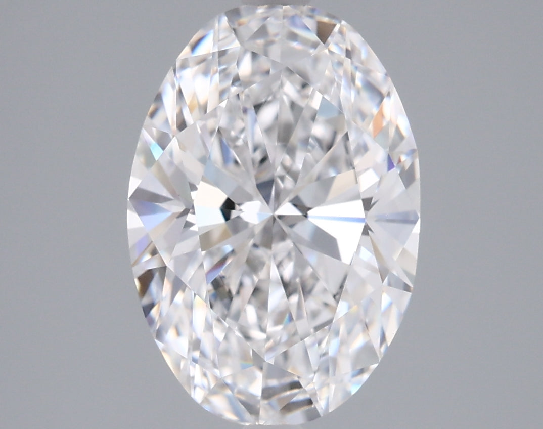 2.46 Carat Oval Shaped, Ideal Cut, D Color, VVS1 Clarity, IGI Certified Lab Grown Diamond