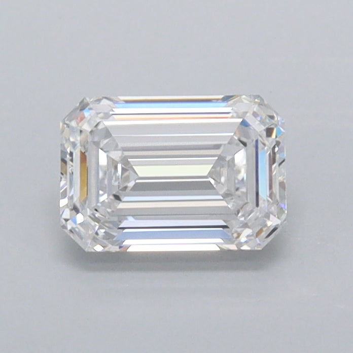 0.69 Carat Emerald Shaped, Ideal Cut, D Color, IF Clarity, IGI Certified Lab Grown Diamond