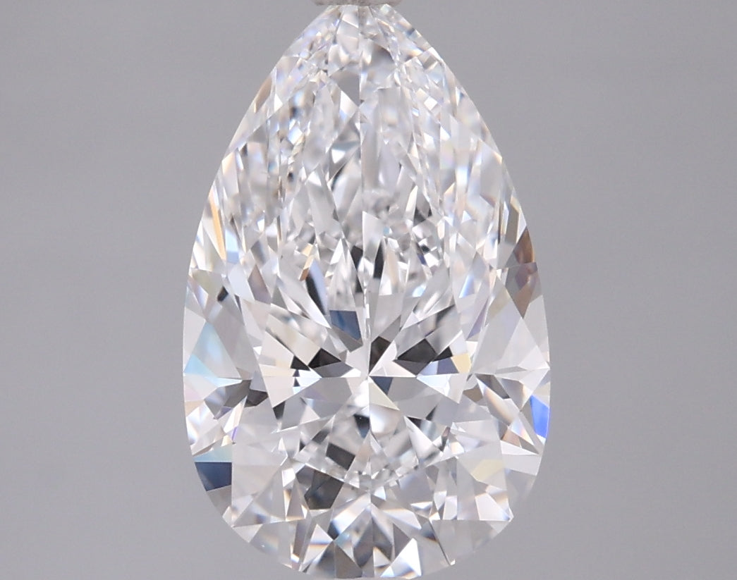 2.44 Carat Pear Shaped, Excellent Cut, D Color, VVS1 Clarity, IGI Certified Lab Grown Diamond