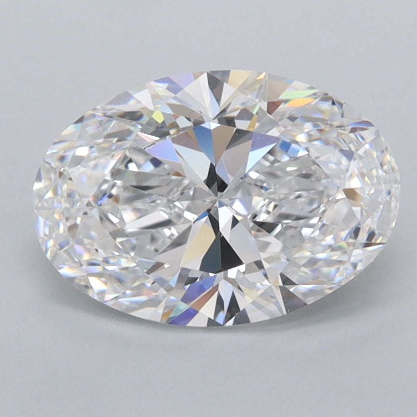1.87 Carat Oval Shaped, Ideal Cut, D Color, FL Clarity, IGI Certified Lab Grown Diamond