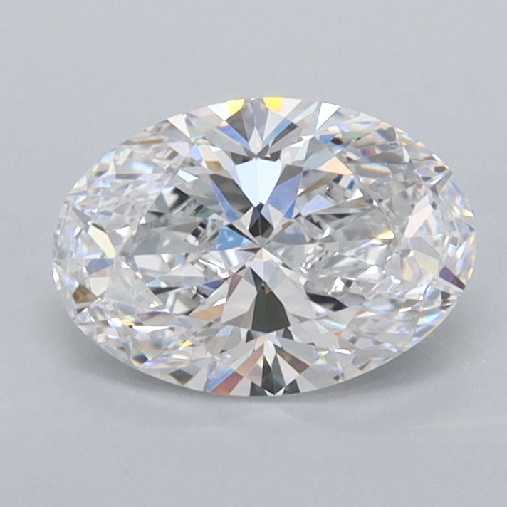 1.00 Carat Oval Shaped, Ideal Cut, D Color, FL Clarity, IGI Certified Lab Grown Diamond