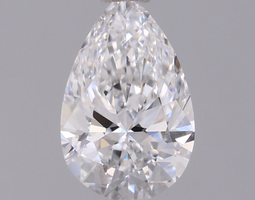 0.76 Carat Pear Shaped, Ideal Cut, D Color, VVS1 Clarity, IGI Certified Lab Grown Diamond