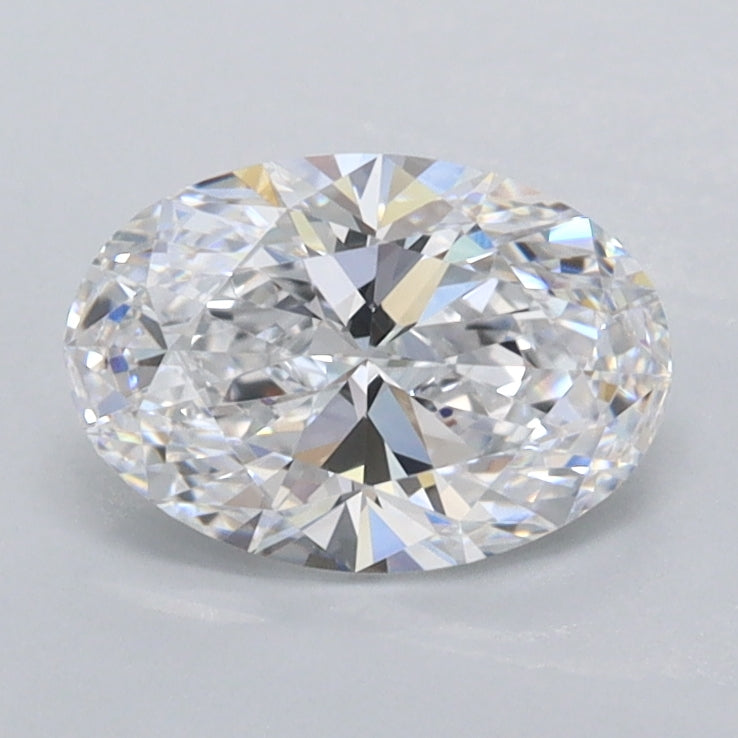 1.03 Carat Oval Shaped, Ideal Cut, D Color, FL Clarity, IGI Certified Lab Grown Diamond