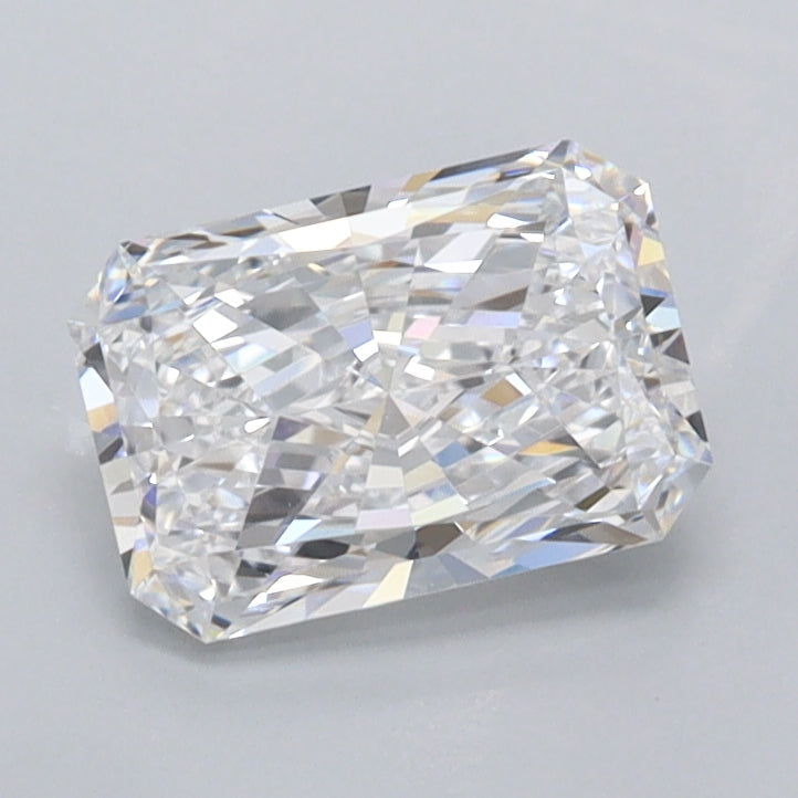 1.04 Carat Radiant Shaped, Excellent Cut, D Color, FL Clarity, IGI Certified Lab Grown Diamond