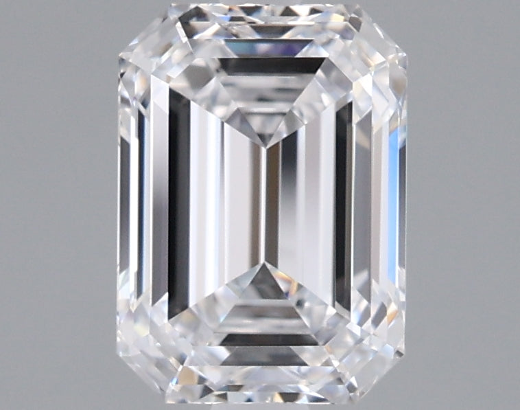 1.52 Carat Emerald Shaped, Ideal Cut, D Color, VVS1 Clarity, IGI Certified Lab Grown Diamond