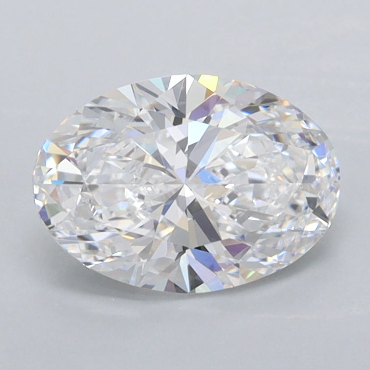 1.26 Carat Oval Shaped, Ideal Cut, D Color, FL Clarity, IGI Certified Lab Grown Diamond