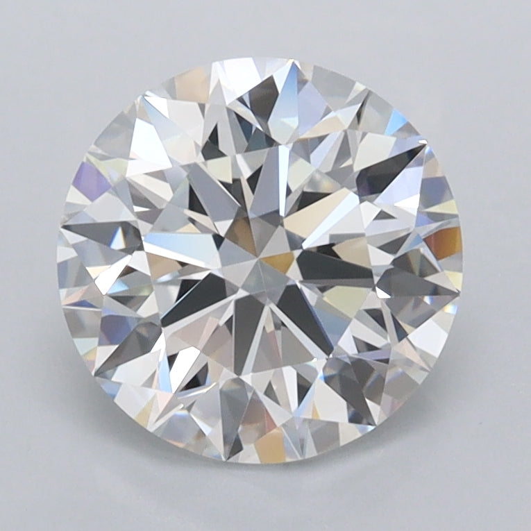 1.90 Carat Round Shaped, Ideal Cut, D Color, FL Clarity, IGI Certified Lab Grown Diamond