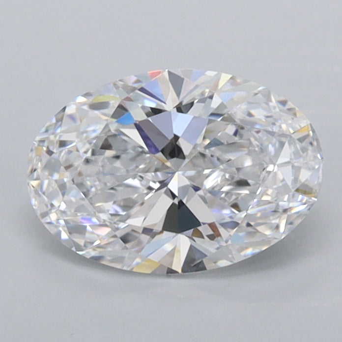 1.01 Carat Oval Shaped, Ideal Cut, D Color, FL Clarity, IGI Certified Lab Grown Diamond