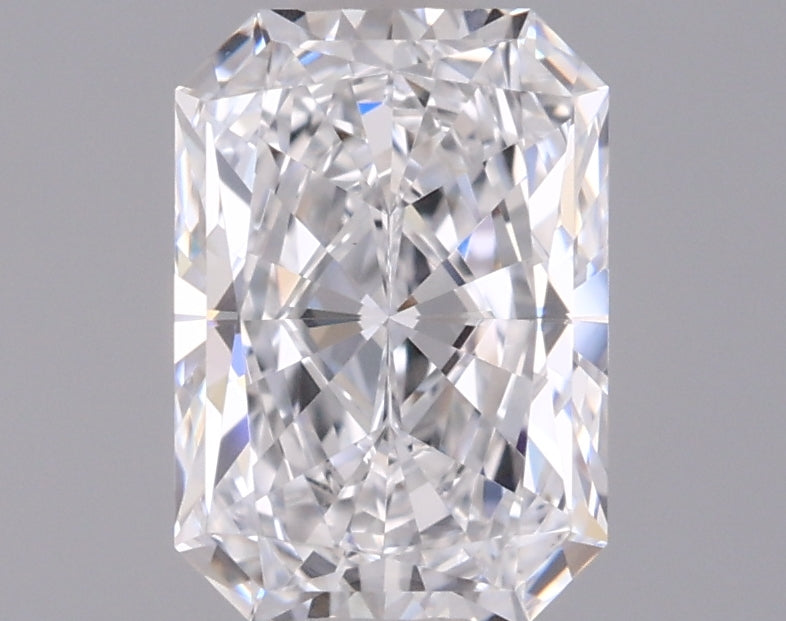 0.94 Carat Radiant Shaped, Excellent Cut, D Color, VVS2 Clarity, IGI Certified Lab Grown Diamond