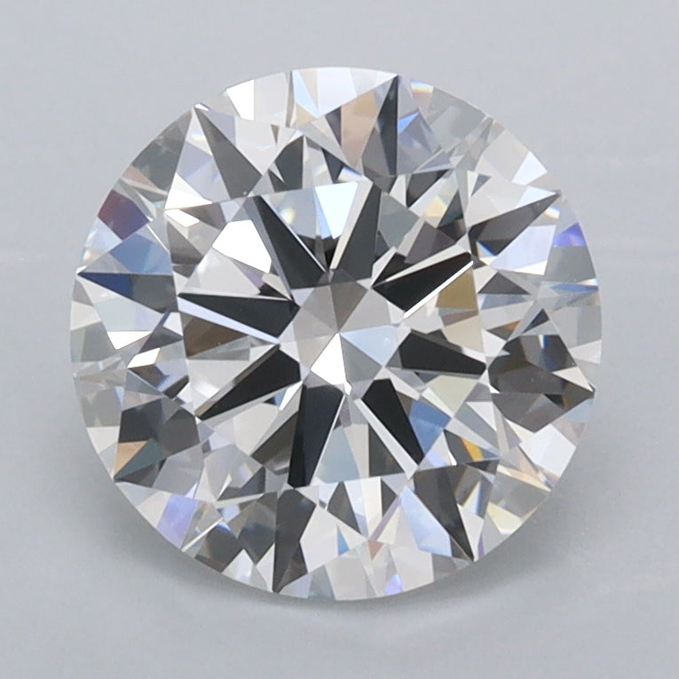 1.99 Carat Round Shaped, Ideal Cut, D Color, FL Clarity, IGI Certified Lab Grown Diamond