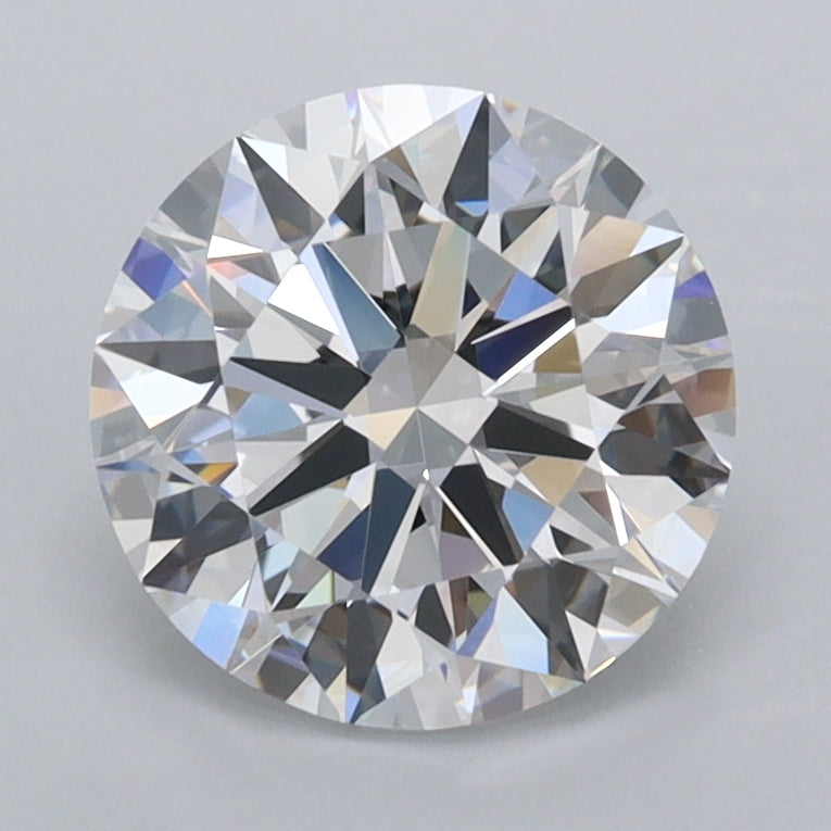 1.96 Carat Round Shaped, Ideal Cut, D Color, FL Clarity, IGI Certified Lab Grown Diamond