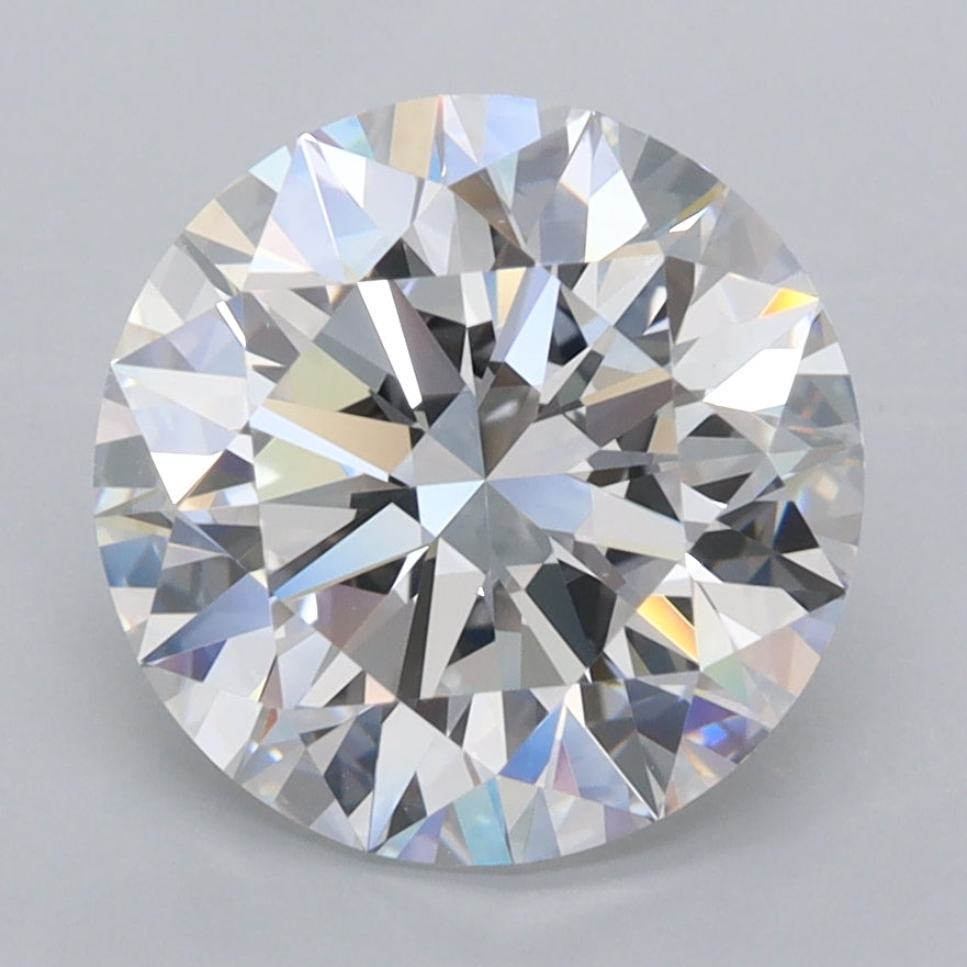 3.25 Carat Round Shaped, Ideal Cut, D Color, FL Clarity, IGI Certified Lab Grown Diamond