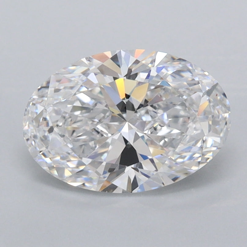 1.46 Carat Oval Shaped, Ideal Cut, D Color, VVS1 Clarity, IGI Certified Lab Grown Diamond