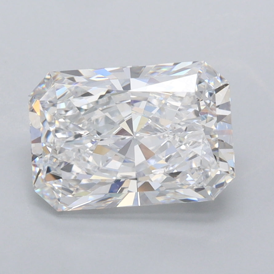 1.95 Carat Radiant Shaped, Ideal Cut, D Color, FL Clarity, IGI Certified Lab Grown Diamond
