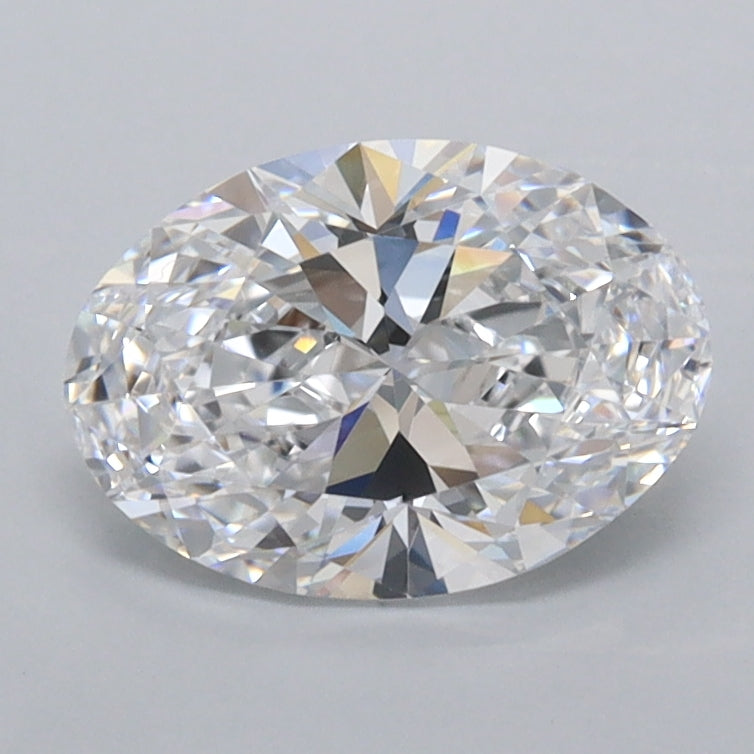 1.25 Carat Oval Shaped, Ideal Cut, D Color, FL Clarity, IGI Certified Lab Grown Diamond