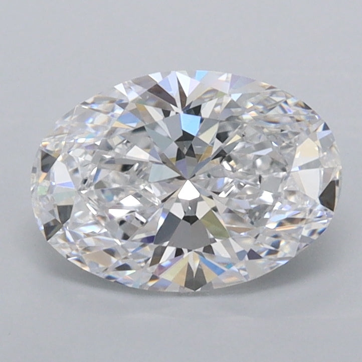 1.20 Carat Oval Shaped, Ideal Cut, D Color, FL Clarity, IGI Certified Lab Grown Diamond