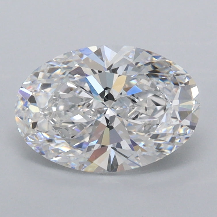 1.28 Carat Oval Shaped, Ideal Cut, D Color, FL Clarity, IGI Certified Lab Grown Diamond