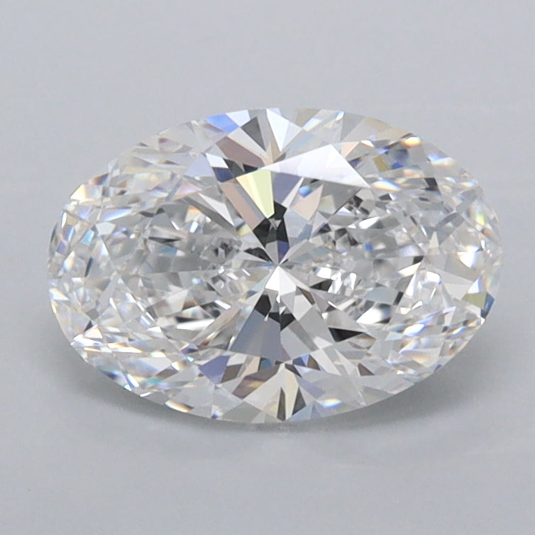 1.30 Carat Oval Shaped, Ideal Cut, D Color, FL Clarity, IGI Certified Lab Grown Diamond