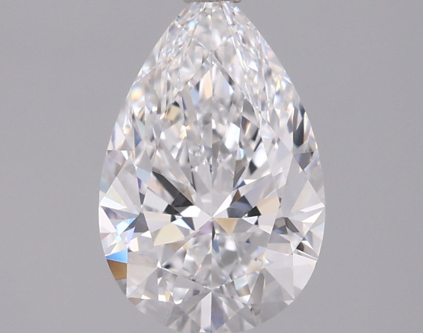 1.52 Carat Pear Shaped, Ideal Cut, D Color, VVS1 Clarity, IGI Certified Lab Grown Diamond