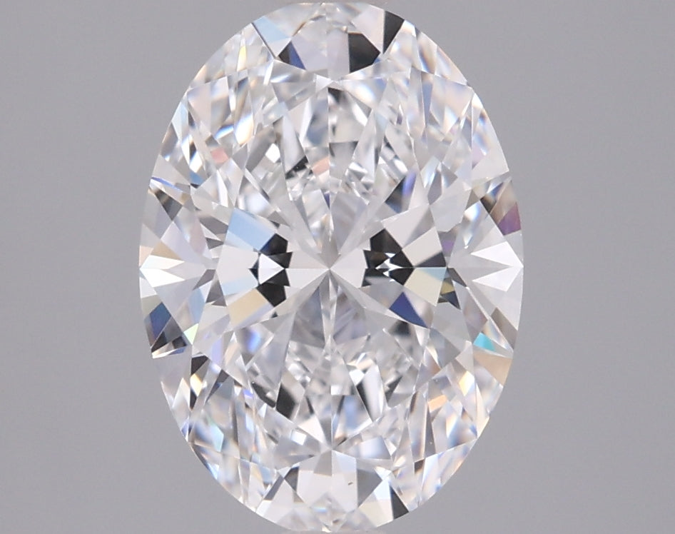 1.90 Carat Oval Shaped, Ideal Cut, D Color, VVS1 Clarity, IGI Certified Lab Grown Diamond
