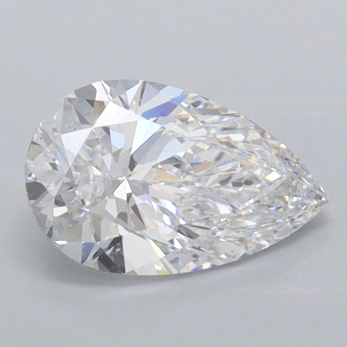 0.98 Carat Pear Shaped, Ideal Cut, D Color, VVS1 Clarity, IGI Certified Lab Grown Diamond