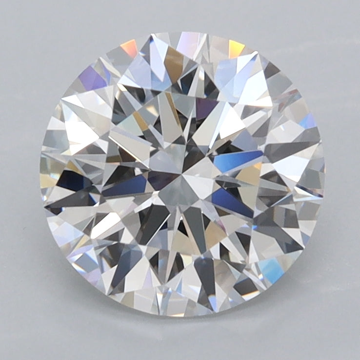 1.87 Carat Round Shaped, Ideal Cut, D Color, FL Clarity, IGI Certified Lab Grown Diamond