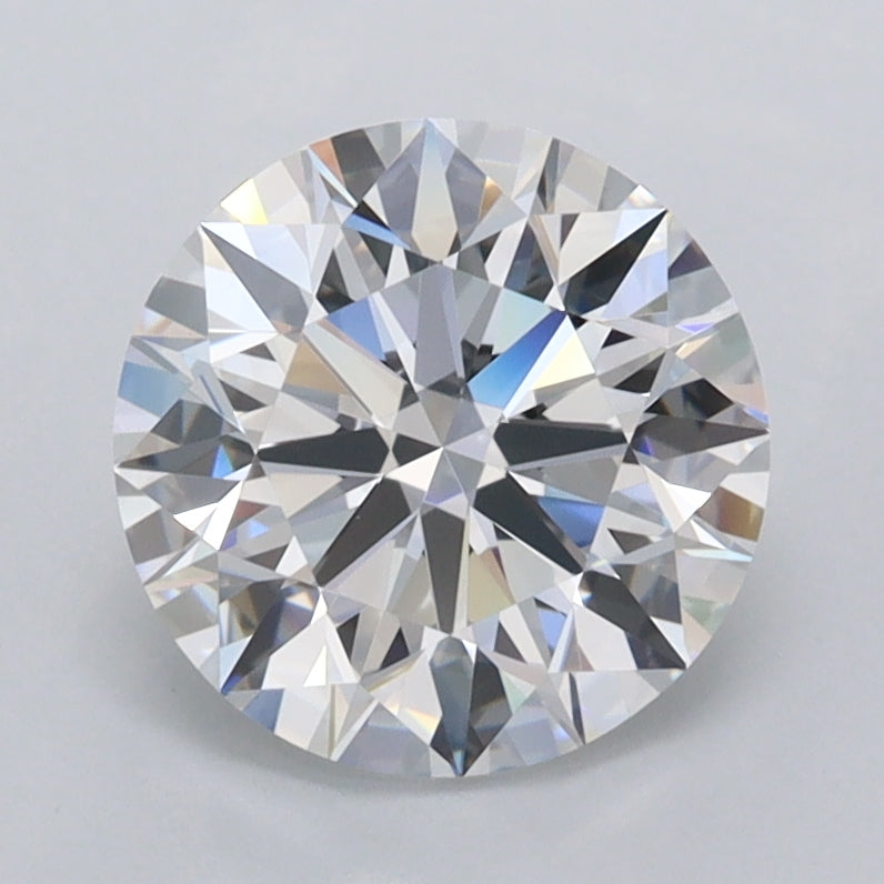 1.98 Carat Round Shaped, Ideal Cut, D Color, FL Clarity, IGI Certified Lab Grown Diamond