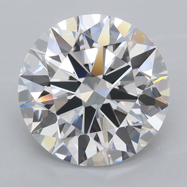 2.49 Carat Round Shaped, Ideal Cut, D Color, FL Clarity, IGI Certified Lab Grown Diamond