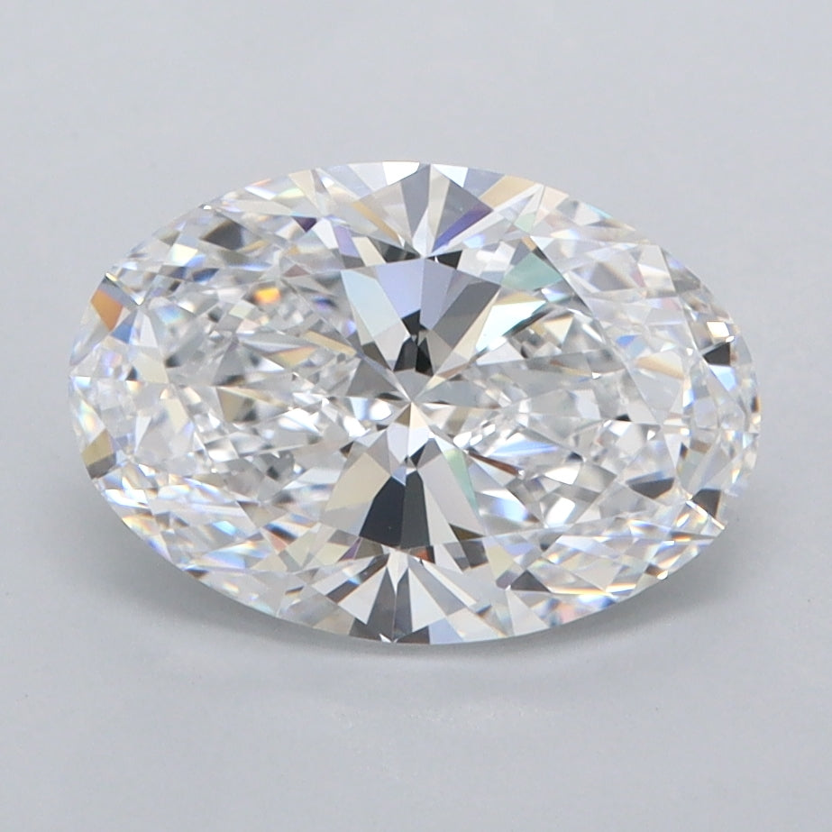 2.10 Carat Oval Shaped, Ideal Cut, D Color, FL Clarity, IGI Certified Lab Grown Diamond