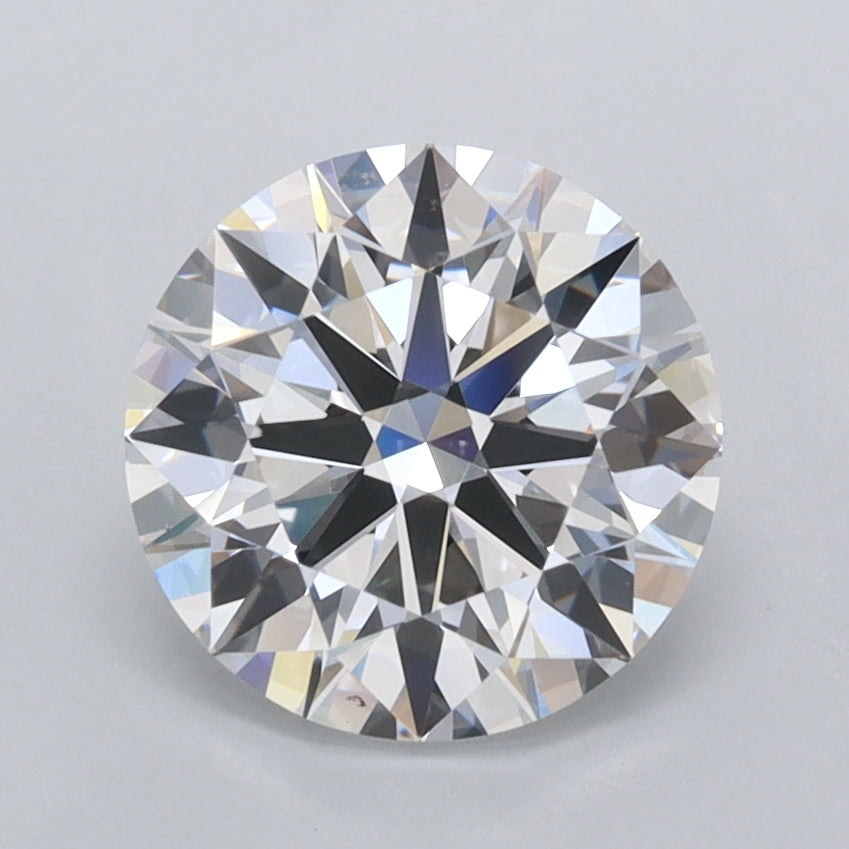 1.97 Carat Round Shaped, Ideal Cut, D Color, FL Clarity, IGI Certified Lab Grown Diamond