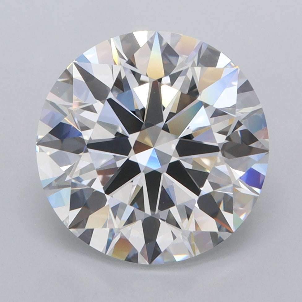 3.94 Carat Round Shaped, Ideal Cut, D Color, FL Clarity, IGI Certified Lab Grown Diamond